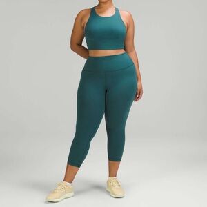 Lululemon Wunder Train High-Rise Crop 23" Green Jasper